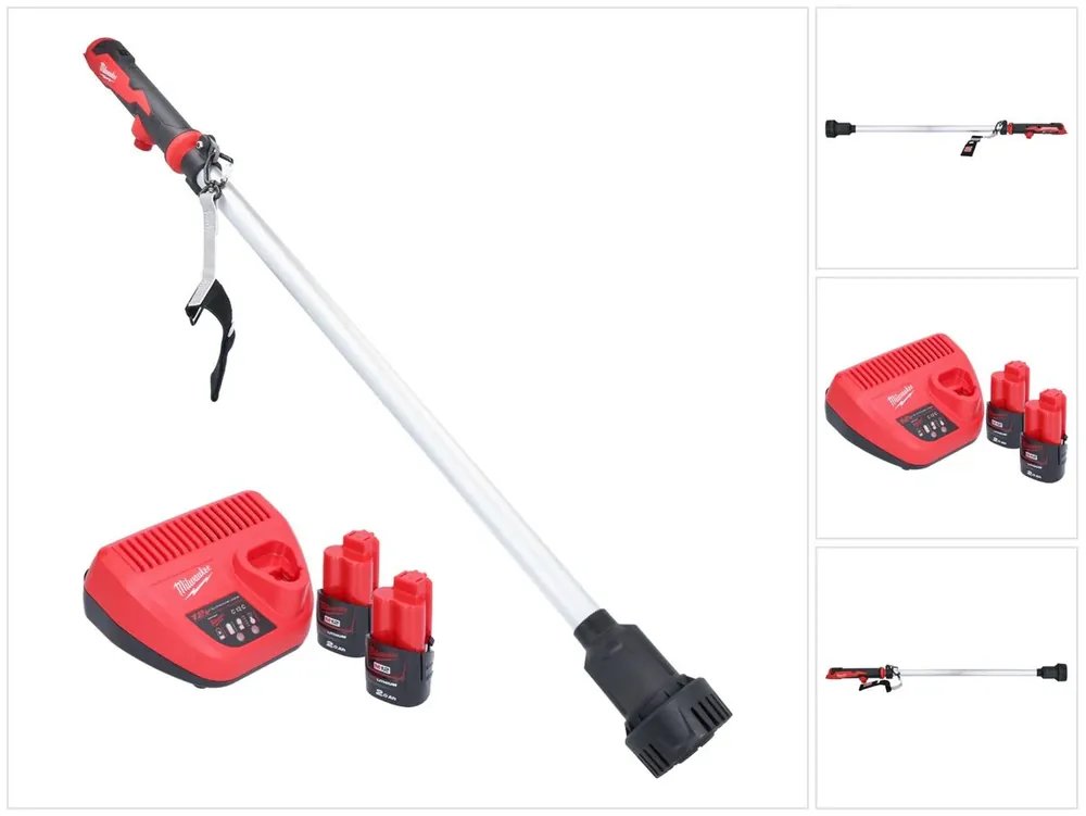 Milwaukee M12 BSWP-202 Akku Transferpumpe 12 V 34 l/min + 2x Akku 2,0 Ah + Ladegerät Echt