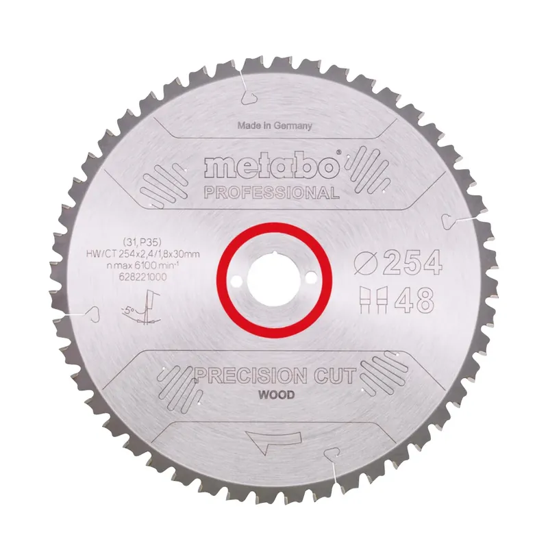 Angebot Metabo Precision Cut Wood - Professional Kreissägeblatt 254 x 30 mm Z48 ( 628221000 ) WZ 5° NEG