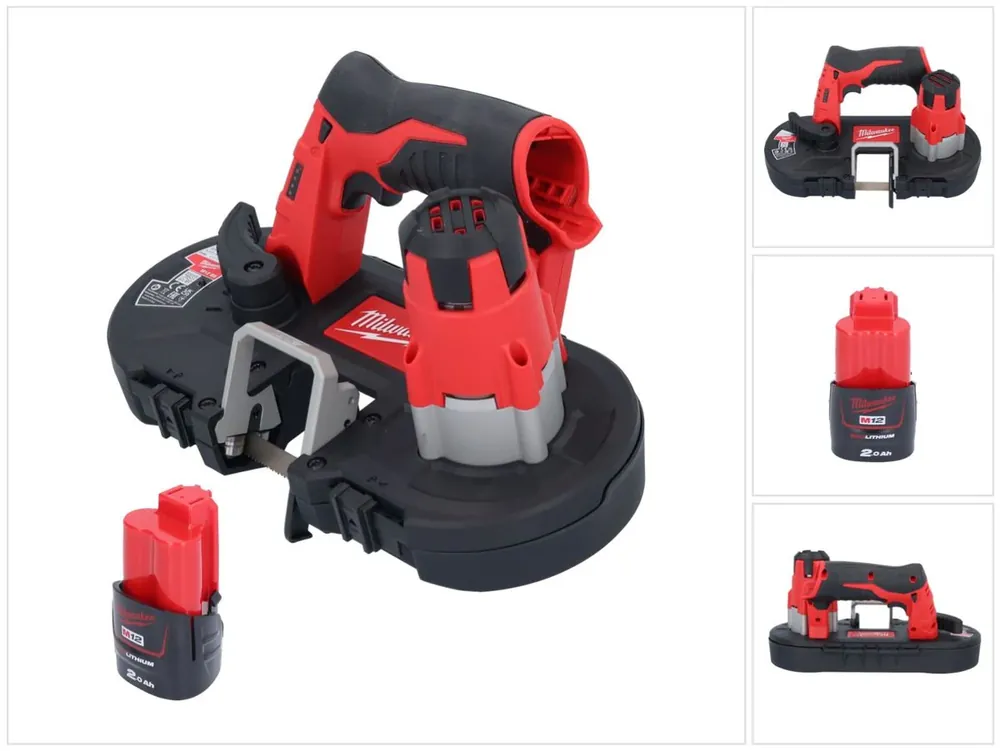 Jetzt Kaufen Milwaukee M12 BS-201 Akku Bandsäge 12 V 41 x 41 mm + 1x Akku 2,0 Ah - ohne Ladegerät