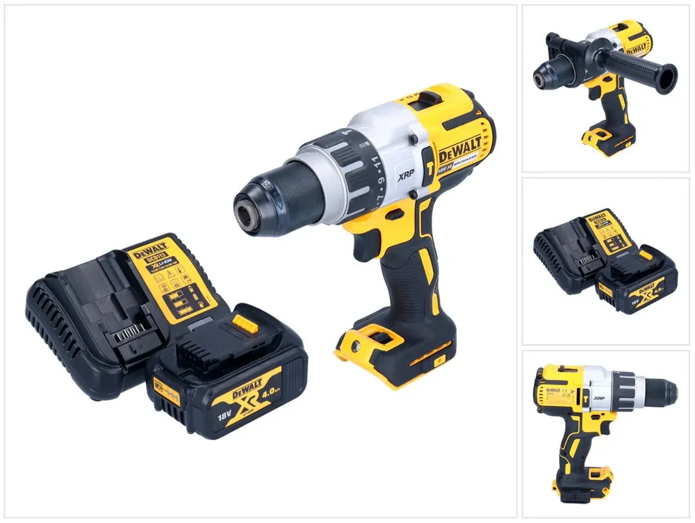 Echt DeWalt DCD 996 M1 Akku Schlagbohrschrauber 18 V 95 Nm Brushless + 1x Akku 4,0 Ah + Ladegerät