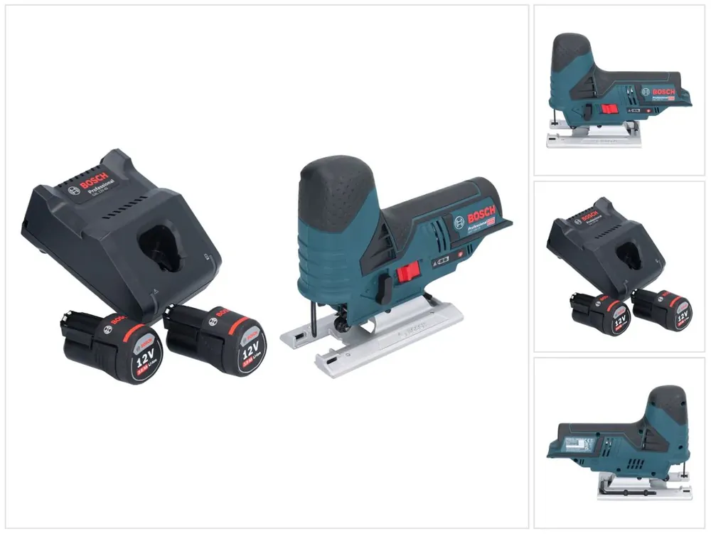 Bosch GST 12V-70 Professional Akku Stichsäge 12 V 70 mm + 2x Akku 3,0 Ah + Ladegerät Knallerangebot