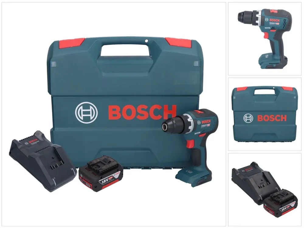Bosch GSR 18V-55 Professional Akku Bohrschrauber 18 V 55 Nm Brushless + 1x Akku 5,0 Ah + Ladegerät + L-Case Sonderaktion