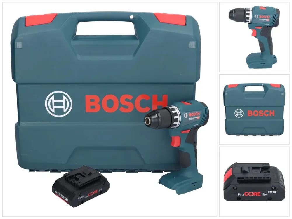 Beliebt Bosch GSR 18V-45 Professional Akku Bohrschrauber 18 V 45 Nm Brushless + 1x ProCORE Akku 4,0 Ah + L-Case - ohne Ladegerät