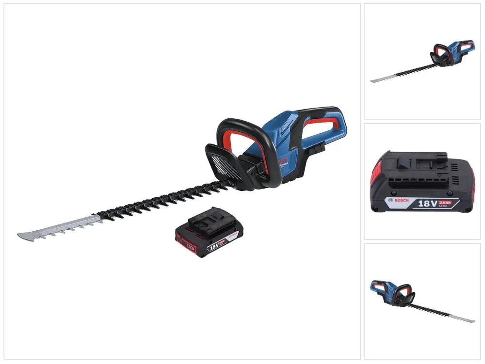 Schnäppchen Bosch GHE 18V-60 Professional Akku Heckenschere 18 V 60 cm Brushless + 1x Akku 2,0 Ah - ohne Ladegerät