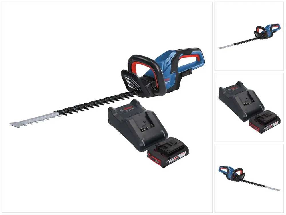 Direktkauf Bosch GHE 18V-60 Professional Akku Heckenschere 18 V 60 cm Brushless + 1x Akku 2,0 Ah + Ladegerät