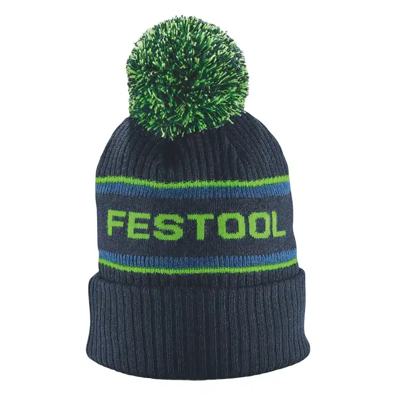 Wochenendangebot Festool WINH-FT1 Bommelmütze ( 577832 ) grobes Strickmuster mit Festool Logo