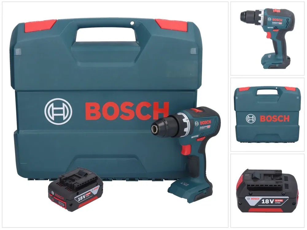 Bosch GSR 18V-55 Professional Akku Bohrschrauber 18 V 55 Nm Brushless + 1x Akku 4,0 Ah + L-Case - ohne Ladegerät Neue Kollektion