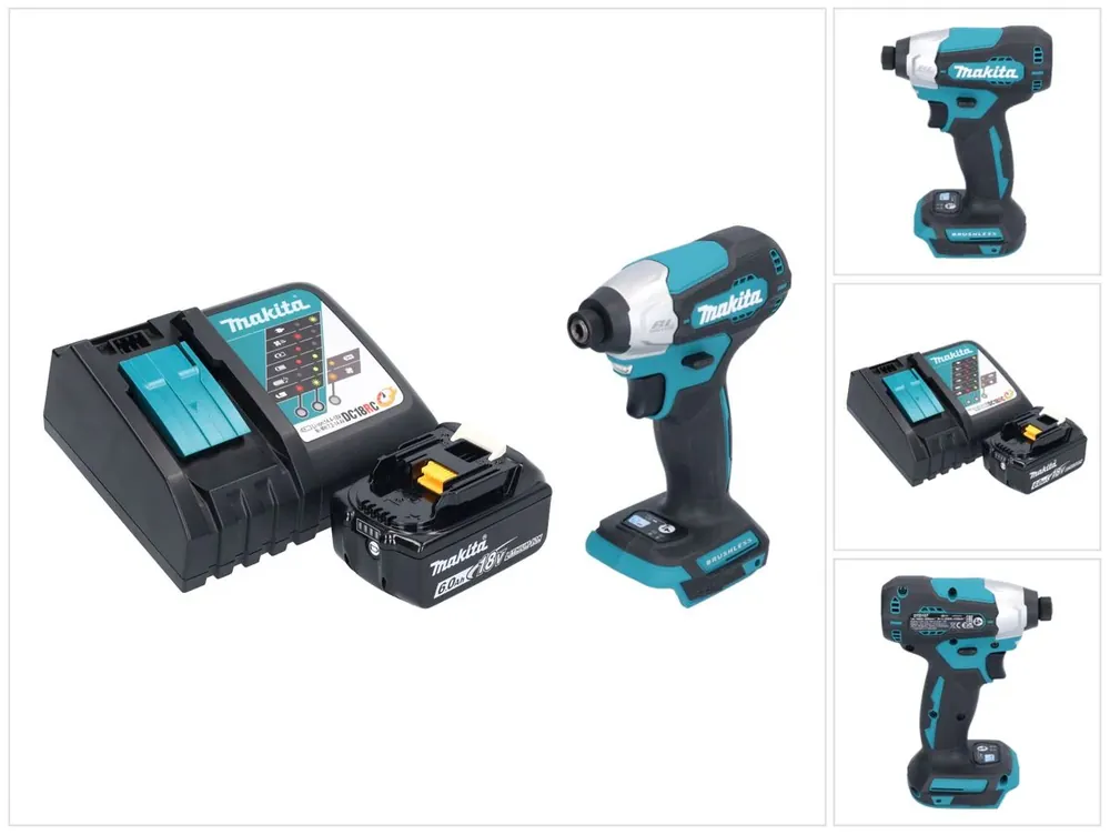 Makita DTD 157 RG1 Akku Schlagschrauber 18 V 140 Nm 1/4" Brushless + 1x Akku 6,0 Ah + Ladegerät Beliebt