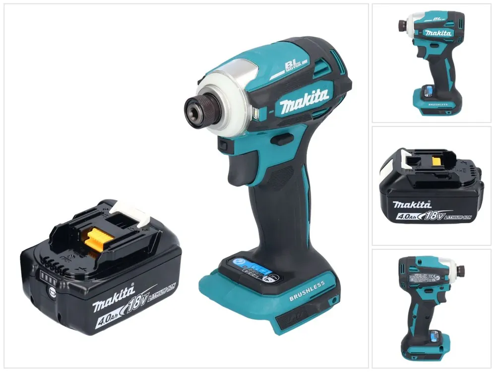 Makita DTD 172 M1 Akku Schlagschrauber 18 V 180 Nm 1/4" Brushless + 1x Akku 4,0 Ah - ohne Ladegerät Sichere Zahlung