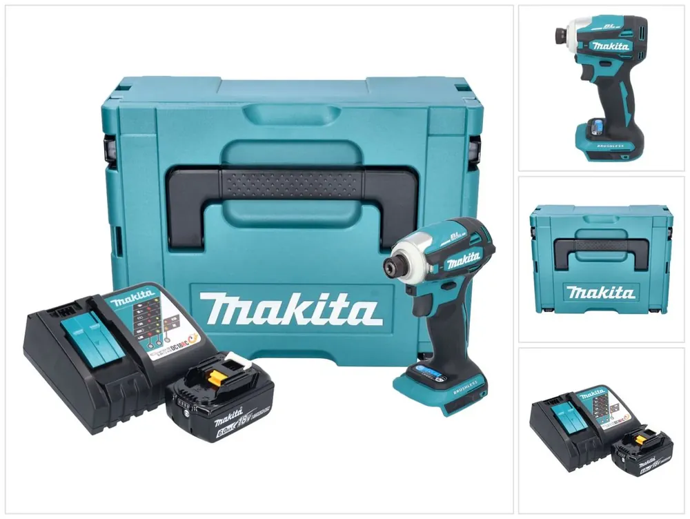 Sonderangebot Makita DTD 172 RG1J Akku Schlagschrauber 18 V 180 Nm 1/4" Brushless + 1x Akku 6,0 Ah + Ladegerät + Makpac