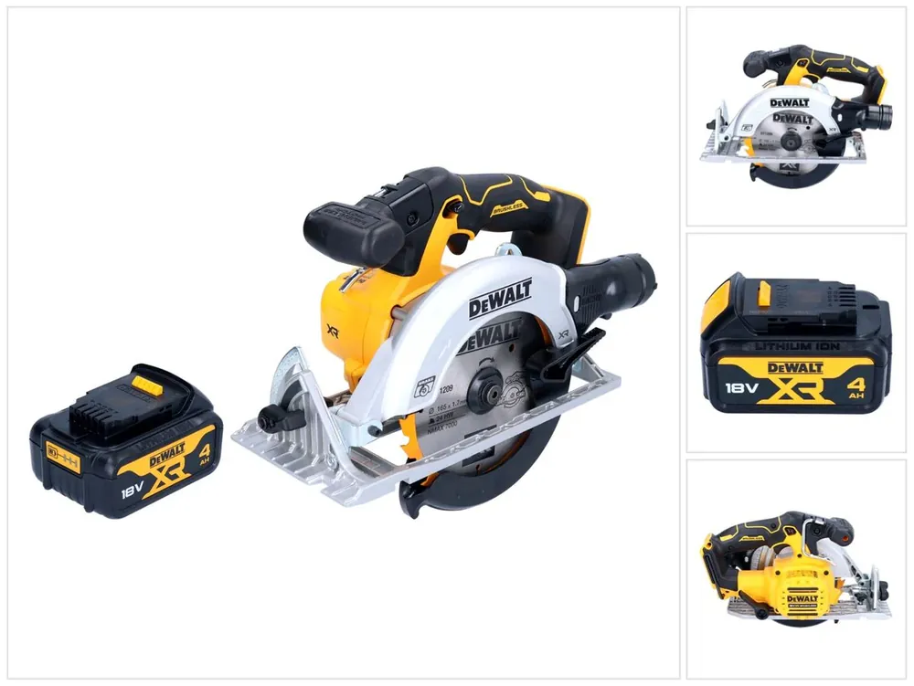 DeWalt DCS 565 N Akku Handkreissäge 18 V 165 mm Brushless + 1x Akku 4,0 Ah - ohne Ladegerät Kracherpreis