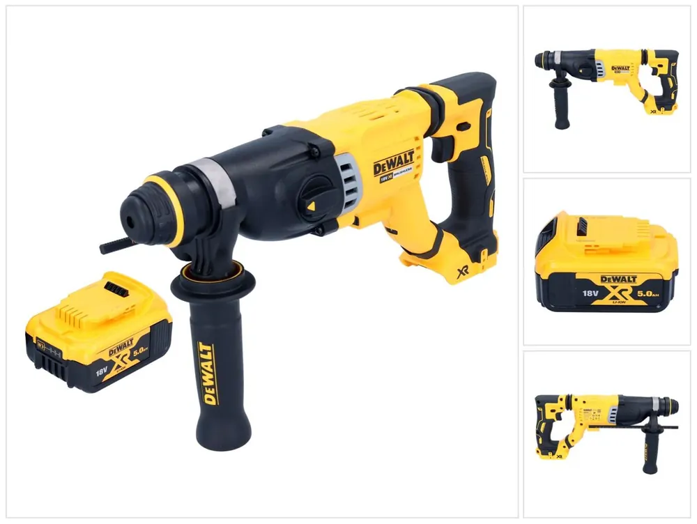 Neu DeWalt DCH 263 N Akku Kombihammer 18 V 3 J SDS Plus Brushless + 1x Akku 5,0 Ah - ohne Ladegerät