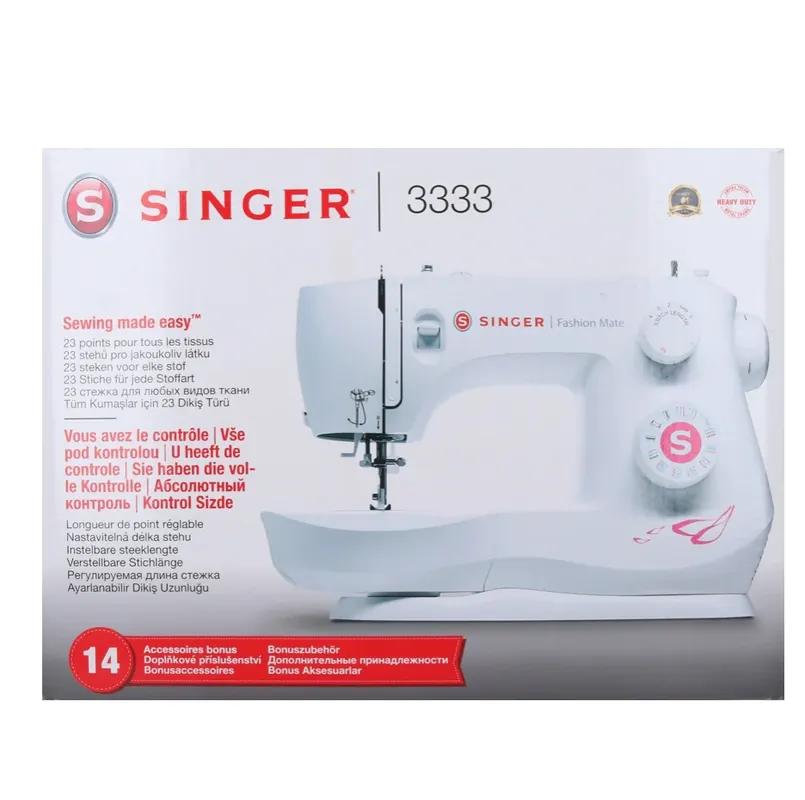 Singer Fashion Mate 3333 Nähmaschine 60 Watt 23 Nähprogramme Bestseller