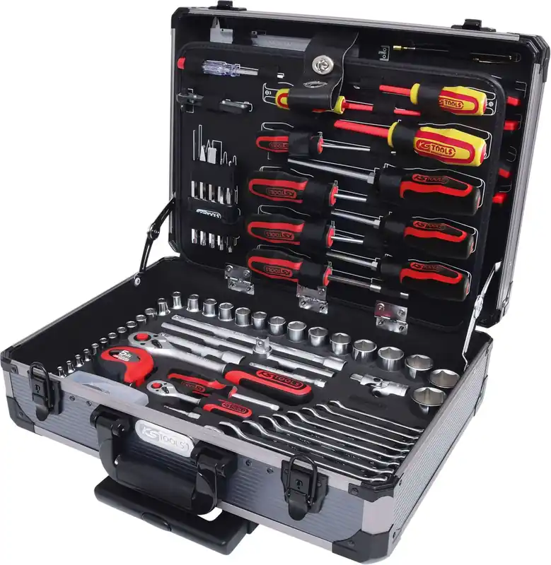 KS TOOLS 1/4"+1/2" Universal-Werkzeug-Satz, 130-tlg ( 911.0630 ) Preis Gesenkt