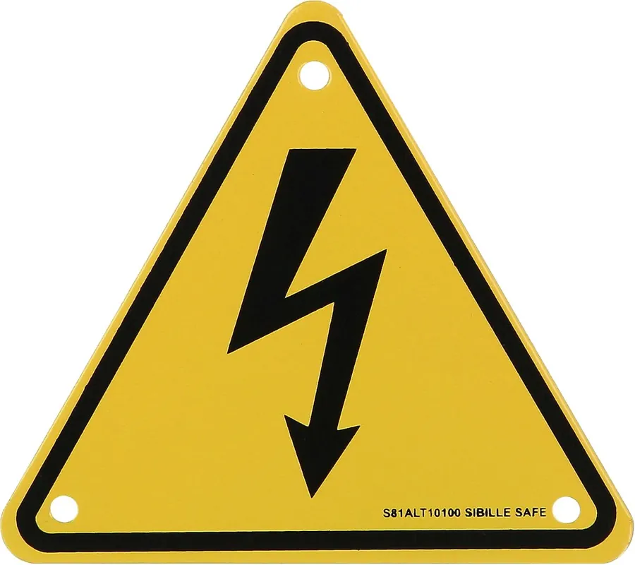 KS TOOLS Warnschild-Hybrid-Blitz, Aluminium, 100 mm ( 117.0176 ) Online Kaufen