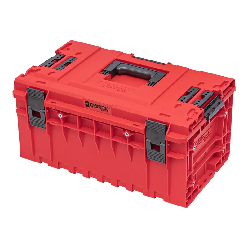 Begrenztes Angebot Qbrick System ONE 350 2.0 Vario RED ULTRA HD Custom Werkzeugkoffer modularer Organizer 585 x 385 x 320 mm 38 l stapelbar IP66
