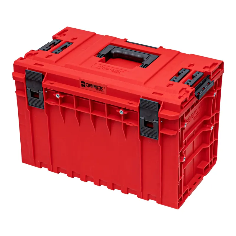 Zertifiziert Qbrick System ONE 450 2.0 Vario RED ULTRA HD Custom Werkzeugkoffer modularer Organizer 585 x 385 x 420 mm 52 l stapelbar IP66