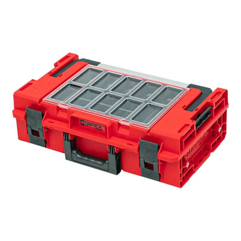 Qbrick System ONE 200 2.0 Expert RED ULTRA HD Custom Werkzeugkoffer modularer Organizer 585 x 385 x 190 mm 15,4 l stapelbar IP66 Direktkauf