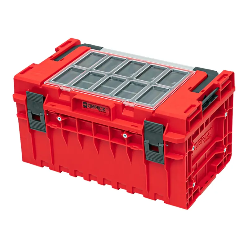 Sale Qbrick System ONE 350 2.0 Expert RED ULTRA HD Custom Werkzeugkoffer modularer Organizer 585 x 385 x 320 mm 38 l stapelbar IP66