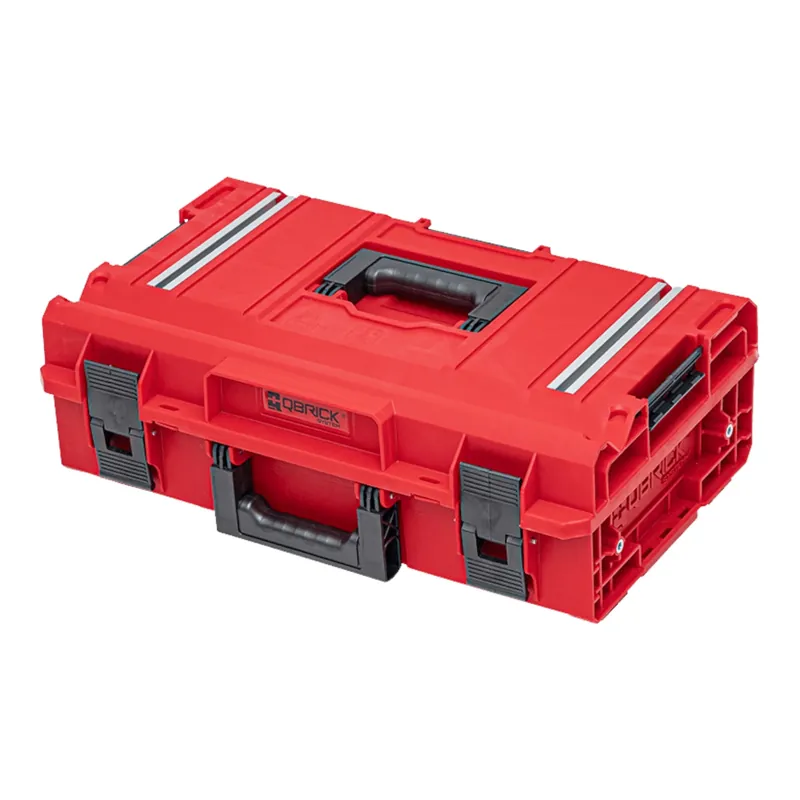 Qbrick System ONE 200 2.0 Technik RED ULTRA HD Custom Werkzeugkoffer modularer Organizer 585 x 385 x 190 mm 15,4 l stapelbar IP66 Knallerangebot