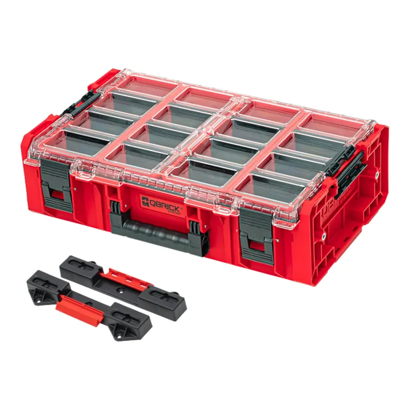 Qbrick System ONE Organizer 2XL 2.0 RED ULTRA HD Custom + ONE Connect-Adapter 582 x 387 x 172 mm 19,5 l stapelbar IP66 Sale