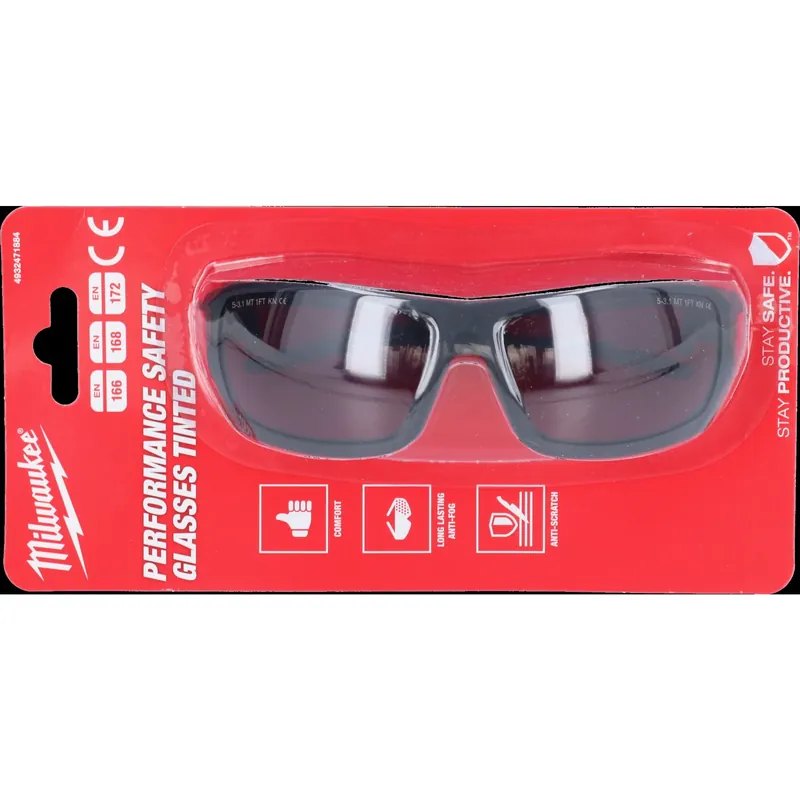 Milwaukee Performance Tinted Safety Glasses Schutzbrille ( 4932471884 ) getönte Ausführung Mega-Angebot