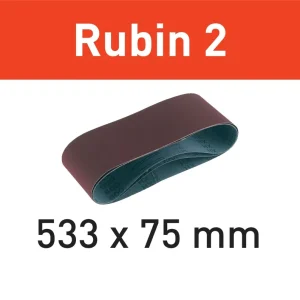 Expressversand Festool L533X 75-P60 RU2/10 Schleifband Rubin 2 ( 499156 ) für BS 75