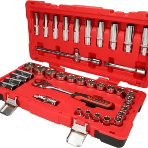 Zertifiziert KS TOOLS 1/2" CHROMEplus Steckschlüssel-Satz, 39-tlg ( 958.0639 )