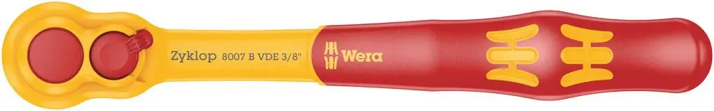 WERA Hebelumschaltknarre 8007 B VDE 3/8 ″ 80 Zähne ( 4000828007 ) Geprüft