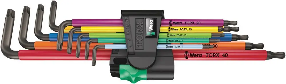 WERA Winkelschraubendrehersatz 967/9 TX XL 9-teilig T8 - T40 ( 4000825589 ) Letzte Chance