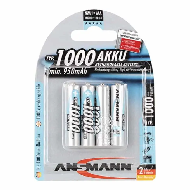 ANSMANN Akkuzelle 1,2 V 1000 mAh ( 4000876110 ) Geprüft