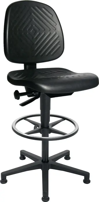 Mega-Angebot TOPSTAR Arbeitsdrehstuhl TEC 40 Counter Bodengleiter + Fußring ( 9000454327 )