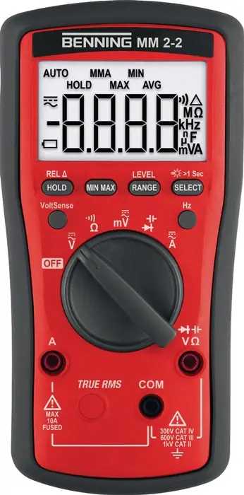 BENNING Multimeter MM 2-2 0,1 mV-1000 V AC, 0,1 mV-1000 V DC ( 4000828964 ) Neuheit