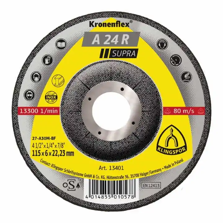 Beliebt KLINGSPOR Schruppscheibe A 24 R Supra D115xS6mm ( 4000841086 )