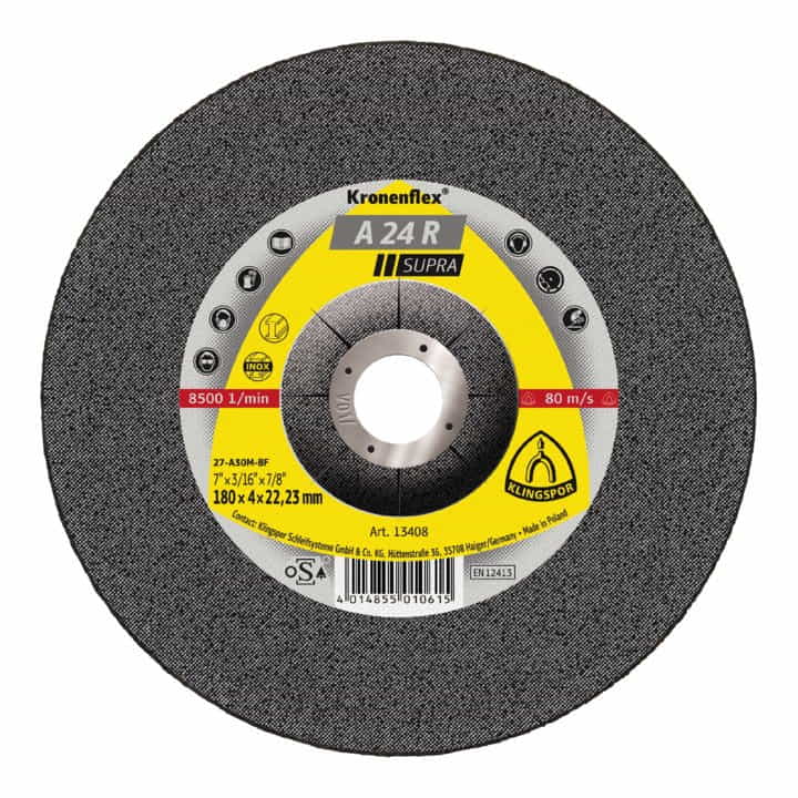 Super-Preis KLINGSPOR Schruppscheibe A 24 R Supra D180xS4mm ( 8000353650 )