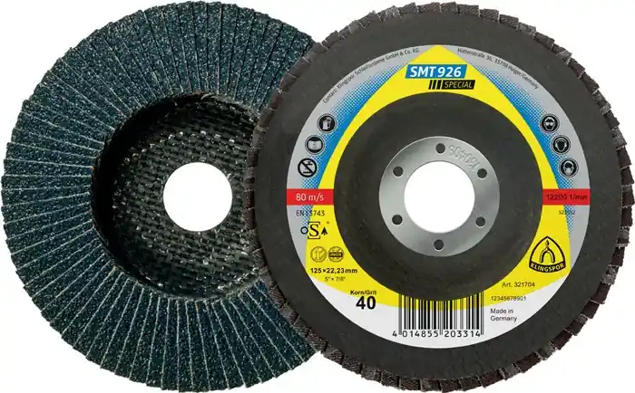 KLINGSPOR Fächerscheibe SMT 926 Special Ø 125 mm Körnung 60 6° gewölbt ( 8000352216 ) Garantierte Lieferung
