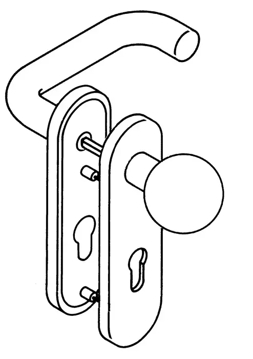 Letzte Chance HEWI Kurzschildgarnitur 111R03.113 90 Kunststoff 90 ( 3000204408 )