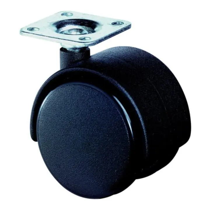 Ausverkauf BS ROLLEN Kunststoffdoppelrolle Rad-Ø 40 mm Tragfähigkeit 30 kg ( 3000275080 )
