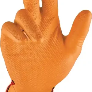 Nur Heute STRONGHAND Einweghandschuhe Grip Orange Größe 9 orange ( 4000371939 )