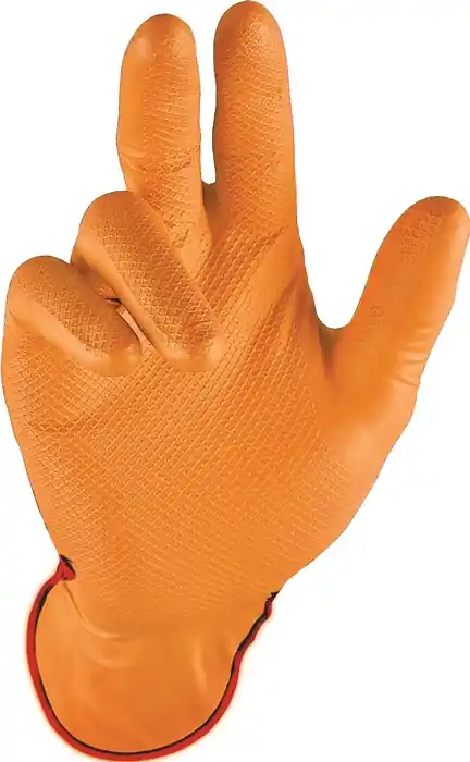 Nur Heute STRONGHAND Einweghandschuhe Grip Orange Größe 9 orange ( 4000371939 )