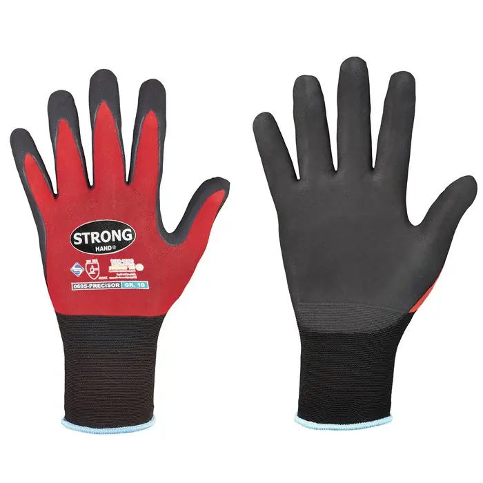 Neue Kollektion STRONGHAND Handschuhe PRECISOR Größe 8 rot/schwarz ( 8000549462 )