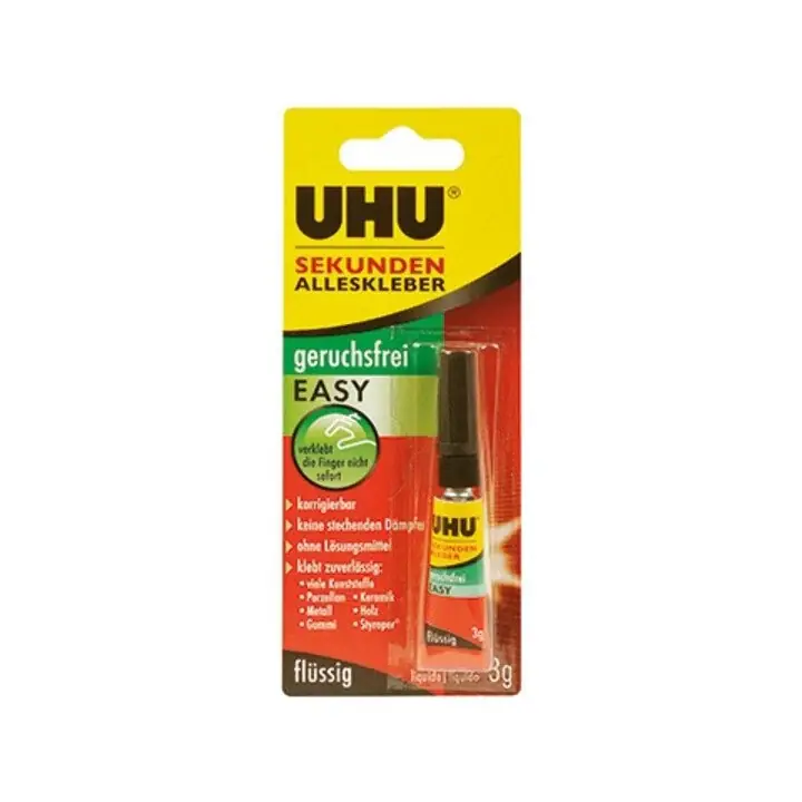 Billig UHU Sekundenkleber geruchsfrei EASY 3 g ( 4000353354 )