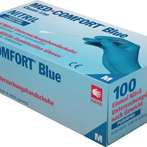Sichere Zahlung AMPRI Einweghandschuhe Med Comfort Blue Größe L blau ( 4000371516 )