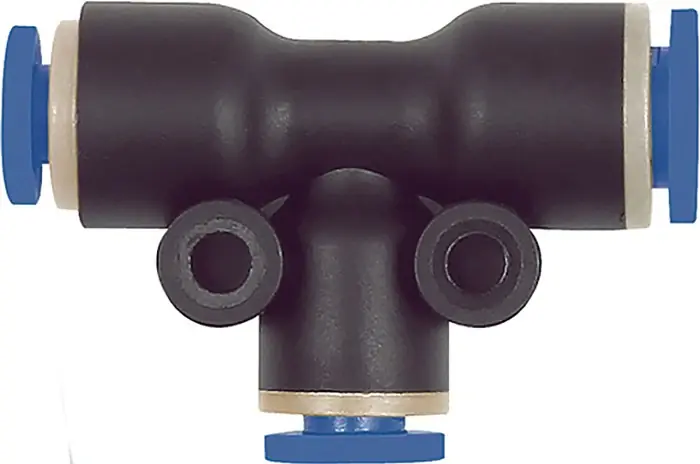 Preisreduziert RIEGLER T-Steckverbindung Blaue Serie 2 x 10 / 1 x 8 mm ( 4588881682 )