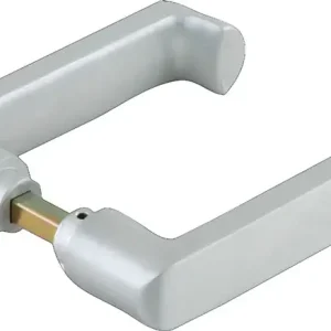 Kracherpreis DORMA-GLAS Glastürdrückerpaar RONDO Leichtmetall silber eloxiert ( 3000254501 )