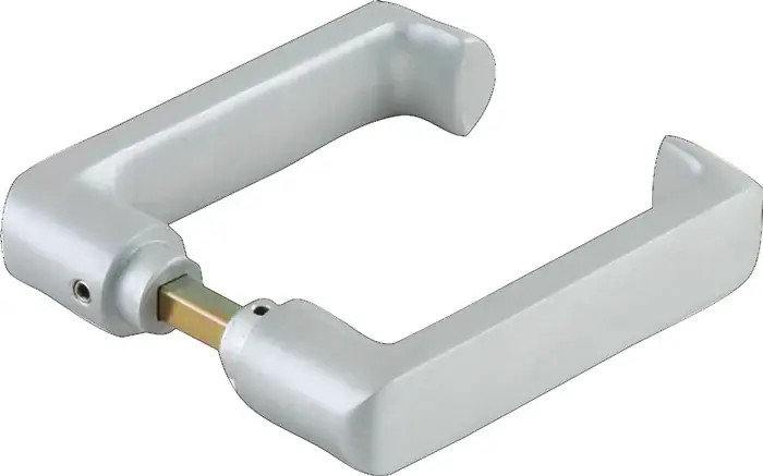 Kracherpreis DORMA-GLAS Glastürdrückerpaar RONDO Leichtmetall silber eloxiert ( 3000254501 )