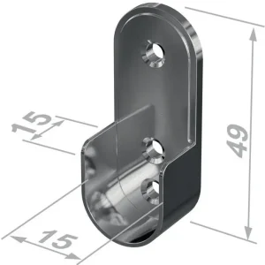 Mega-Angebot PG Schrankrohrlager 11127 Zinkdruckguss verchromt ( 3000282765 )