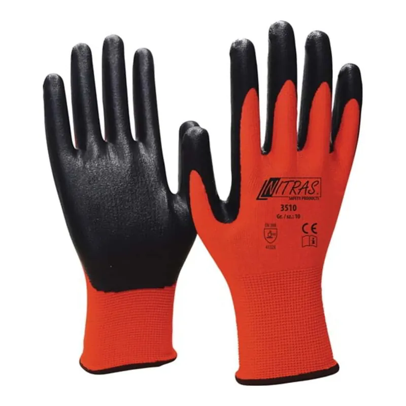 NITRAS Handschuhe Nitril Foam Größe 11 rot/schwarz ( 8000378682 ) Super-Preis