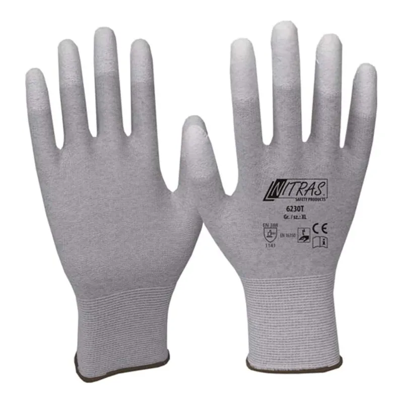 Neue Kollektion NITRAS Handschuhe Größe 10 grau/weiß ( 4000371800 )
