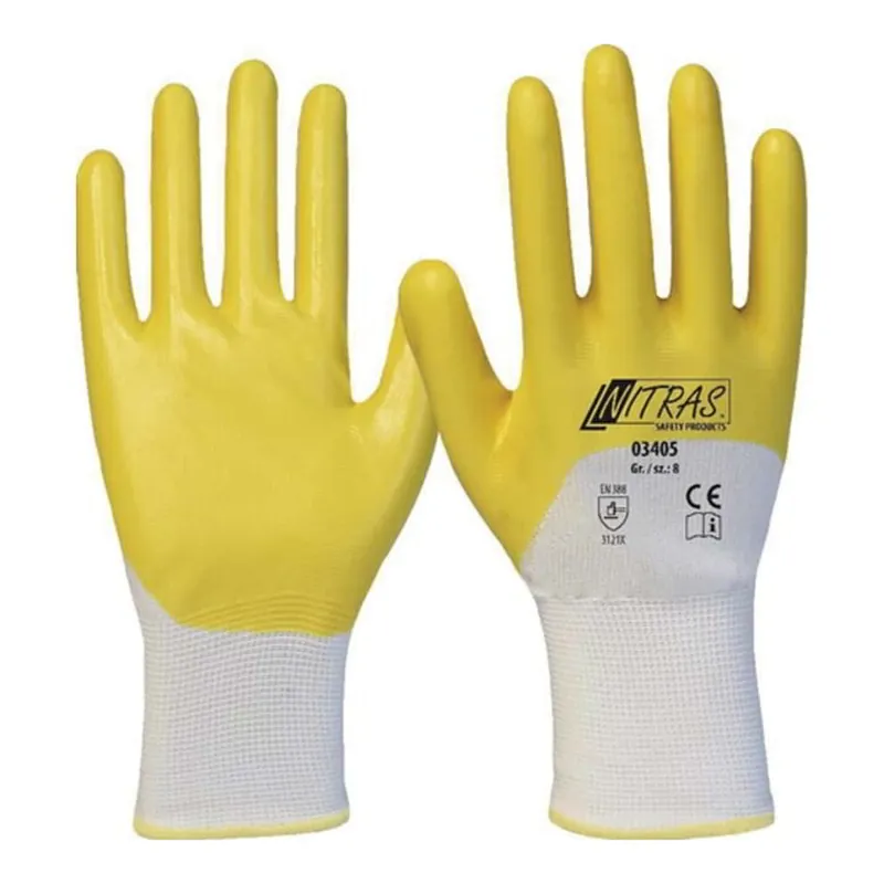 NITRAS Handschuhe 03405 Größe 11 weiß/gelb ( 8000636648 ) Top-Angebot